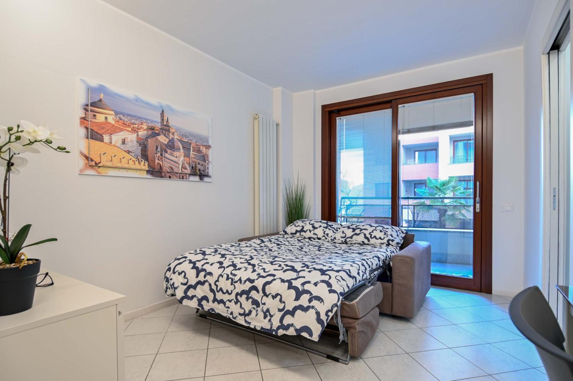 Apartamento Bilocale Chic, 10 Min Aeroporto Milano-Bergamo, Box Auto E Aria Condizionata Seriate Exterior foto